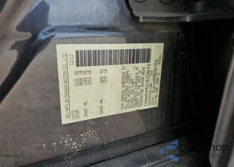 2013 Nissan Maxima S из США, поврежденный, VIN 1N4AA5AP4DC820831